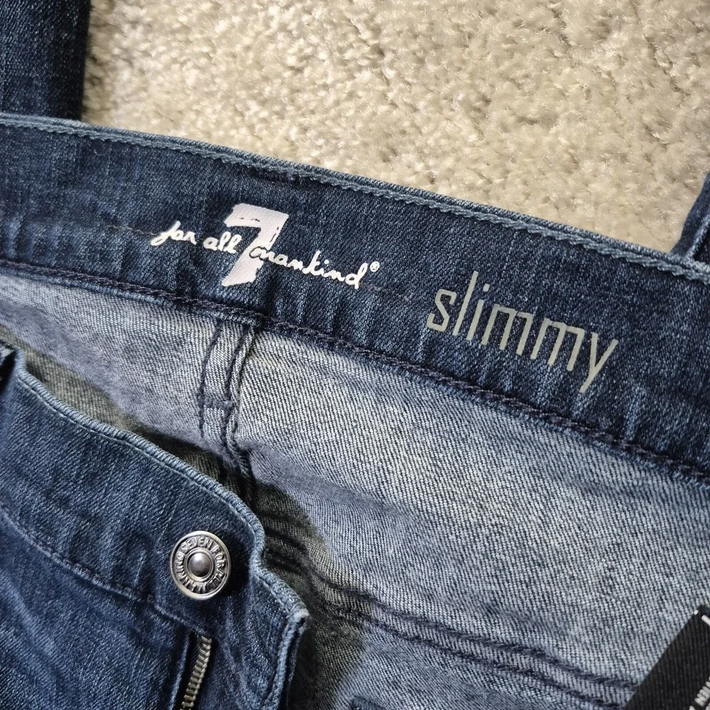 7 For All Mankind Jeans Slimmy Mens 32/29 Altered Straight Blue Capsule Preppy